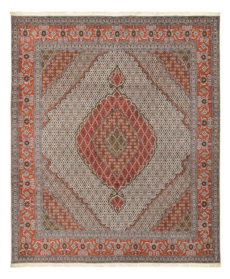 Täbriz - 40 Raj Teppich 258x310cm - Perserteppich - rost