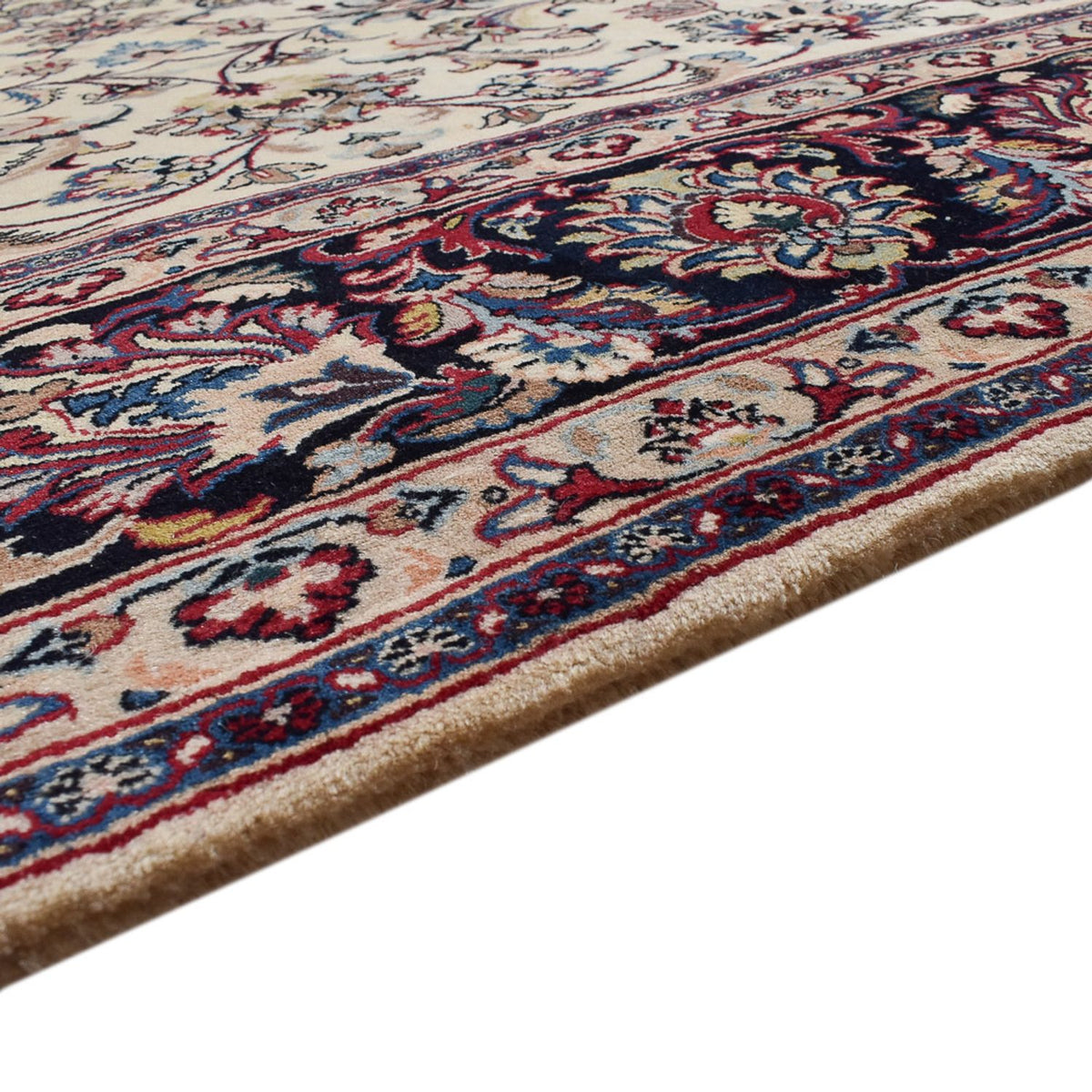 Maschad Teppich 248x342cm - Perserteppich - hellbeige