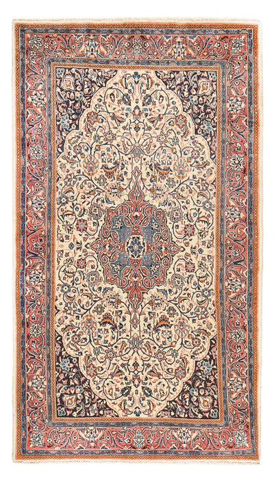 Hamadan Teppich 129x226cm - Perserteppich - hellbeige