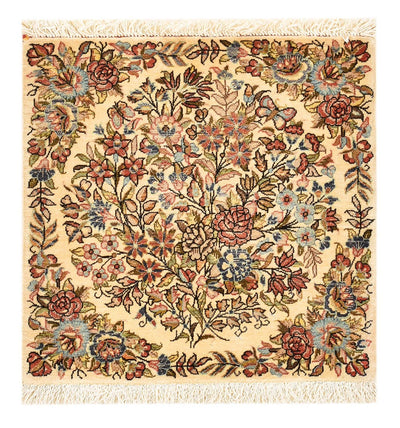 Rafsanjan Teppich 52x54cm - Perserteppich - mehrfarbig