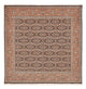 Täbriz - 50 Raj Teppich 202x203cm - Perserteppich - rost