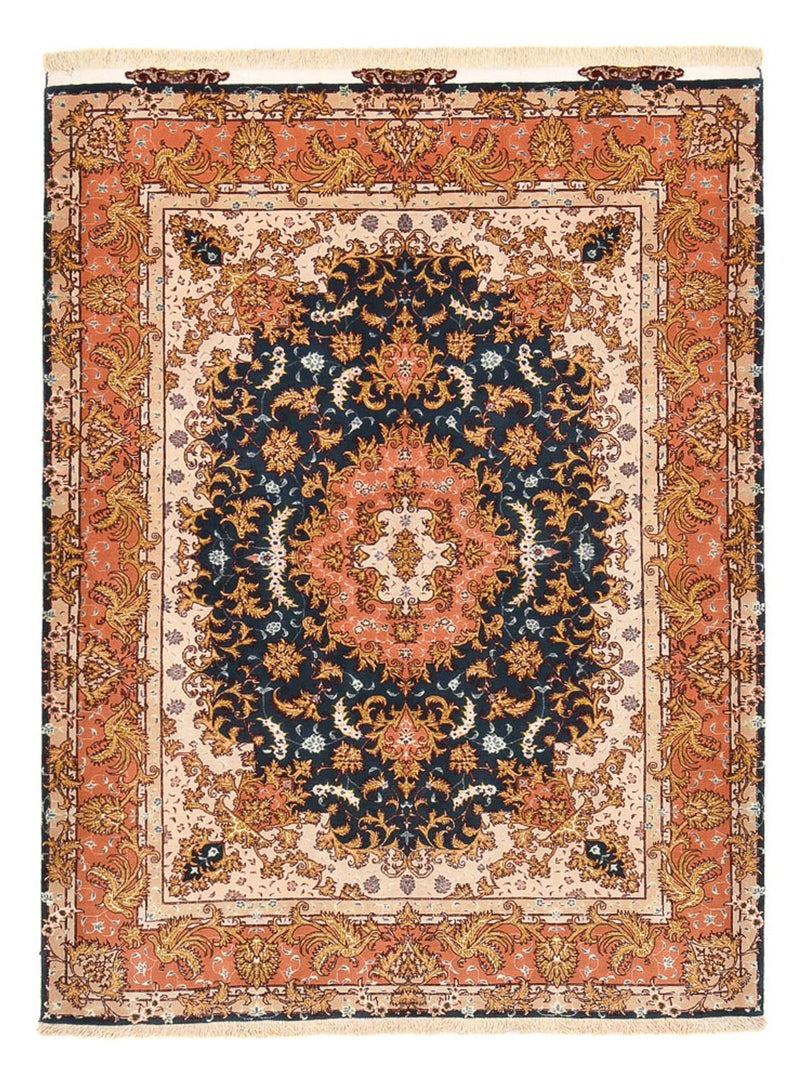 Täbriz - 60 Raj Teppich 148x202cm - Perserteppich - mehrfarbig