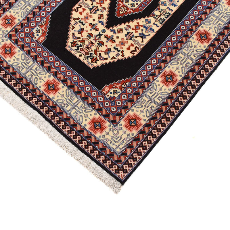 Täbriz - 60 Raj Teppich 75x305cm - Perserteppich - dunkelblau