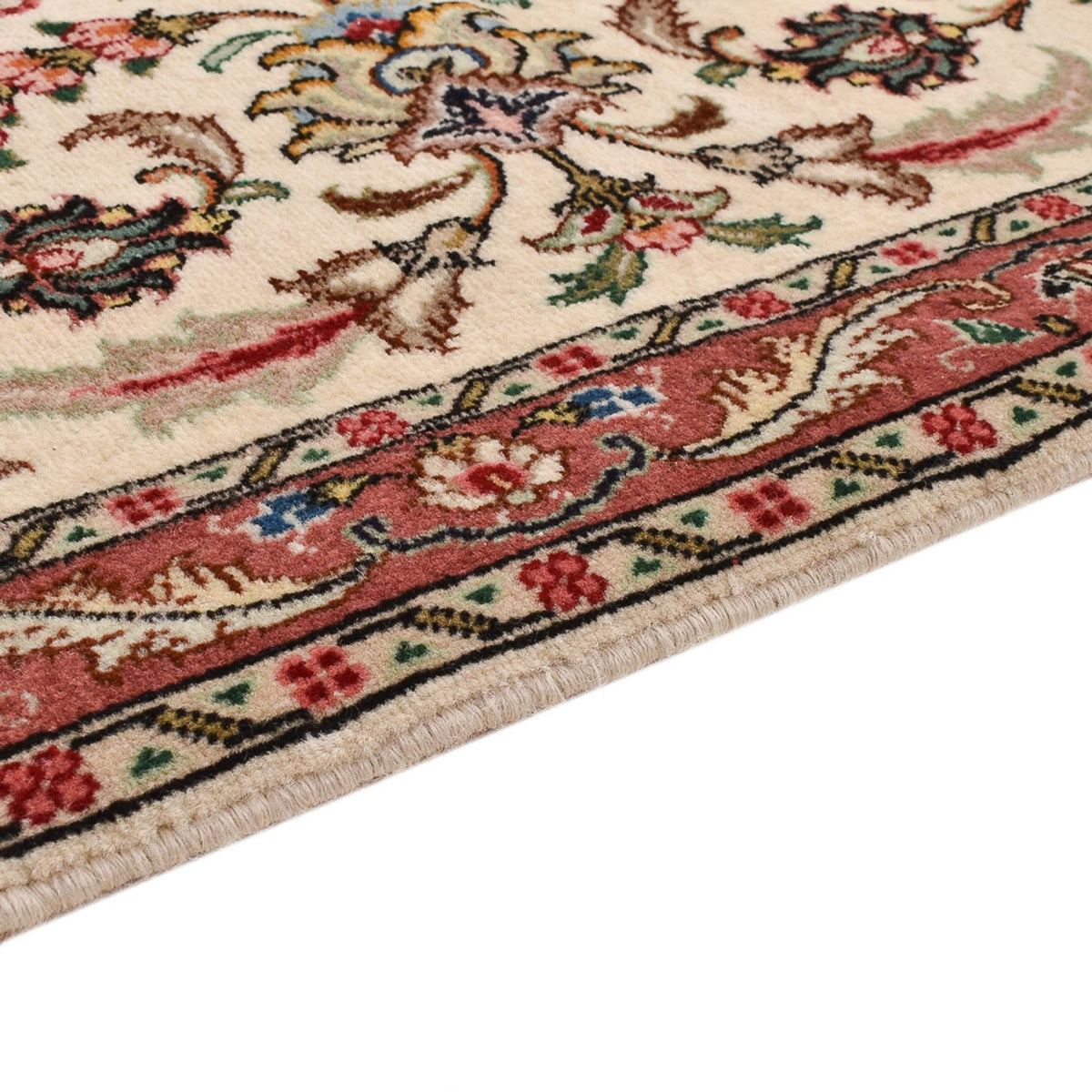 Täbriz - 60 Raj Teppich 70x255cm - Perserteppich - sand