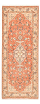 Täbriz - 50 Raj Teppich 80x203cm - Perserteppich - hellrot