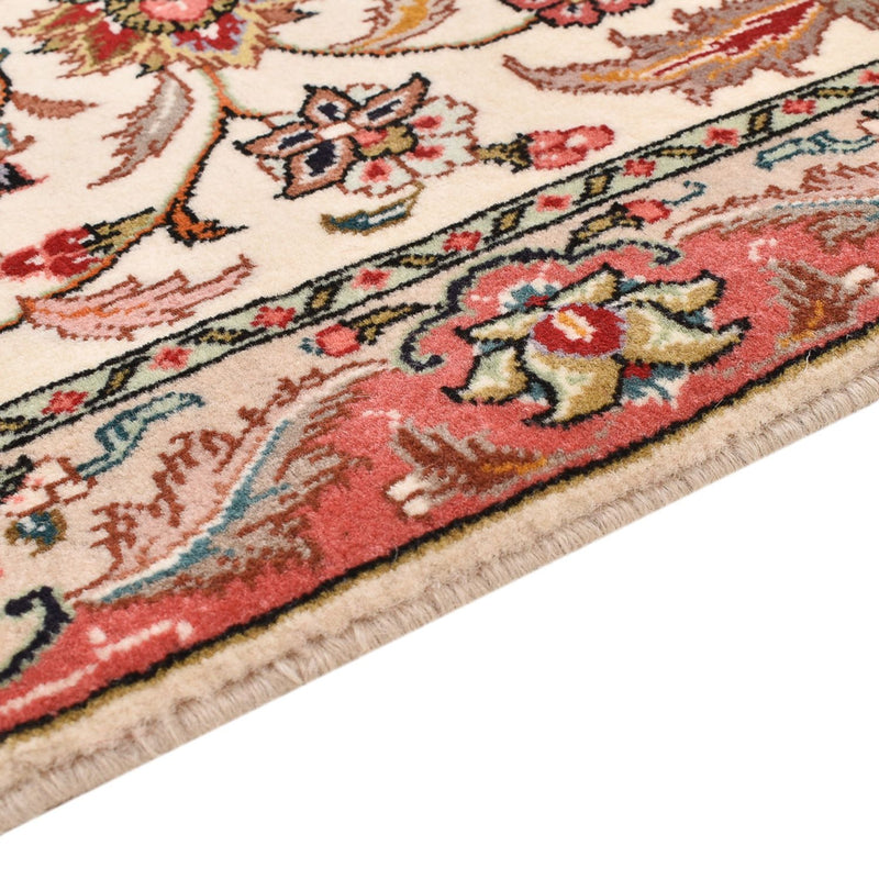Täbriz - 50 Raj Teppich 71x202cm - Perserteppich - creme