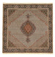 Täbriz - 40 Raj Teppich 198x203cm - Perserteppich - hellbraun