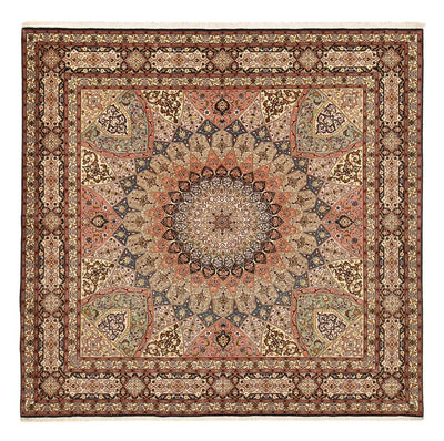 Täbriz - 50 Raj Teppich 252x263cm - Perserteppich - dunkelbeige