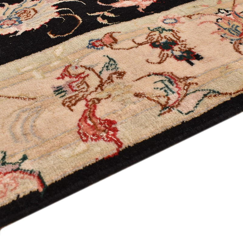 Täbriz - 50 Raj Teppich 100x204cm - Perserteppich - dunkelblau