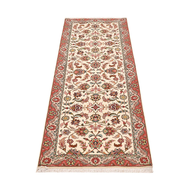 Täbriz - 50 Raj Teppich 69x202cm - Perserteppich - creme