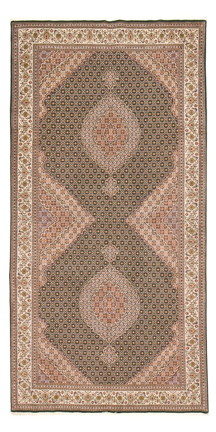 Täbriz - 60 Raj Teppich 203x404cm - Perserteppich - sand