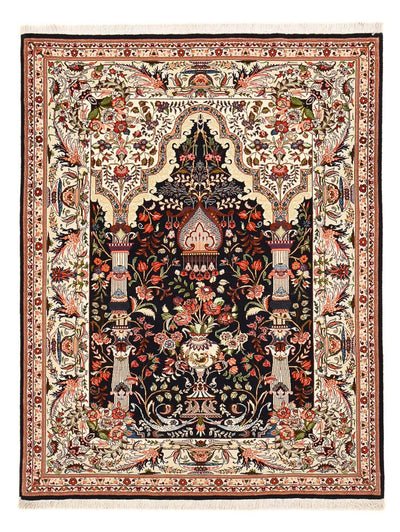 Täbriz - 60 Raj Teppich 150x196cm - Perserteppich - mehrfarbig