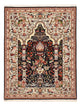 Täbriz - 60 Raj Teppich 150x196cm - Perserteppich - mehrfarbig