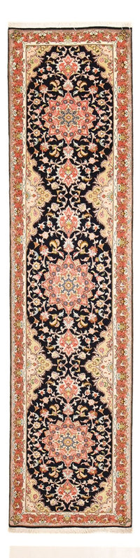 Täbriz - 60 Raj Teppich 74x308cm - Perserteppich - dunkelblau – product image