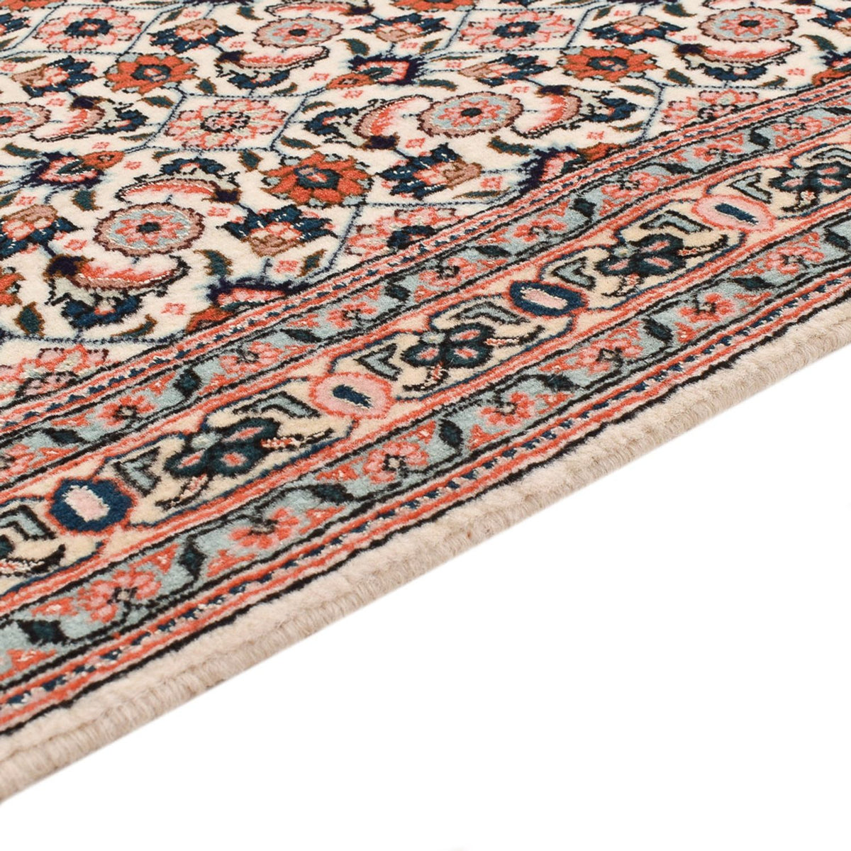 Täbriz - 50 Raj Teppich 74x304cm - Perserteppich - hellbraun