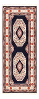 Täbriz - 60 Raj Teppich 72x186cm - Perserteppich - dunkelblau
