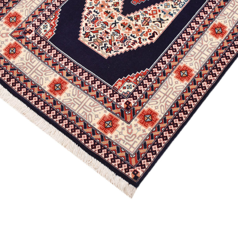 Täbriz - 60 Raj Teppich 72x186cm - Perserteppich - dunkelblau