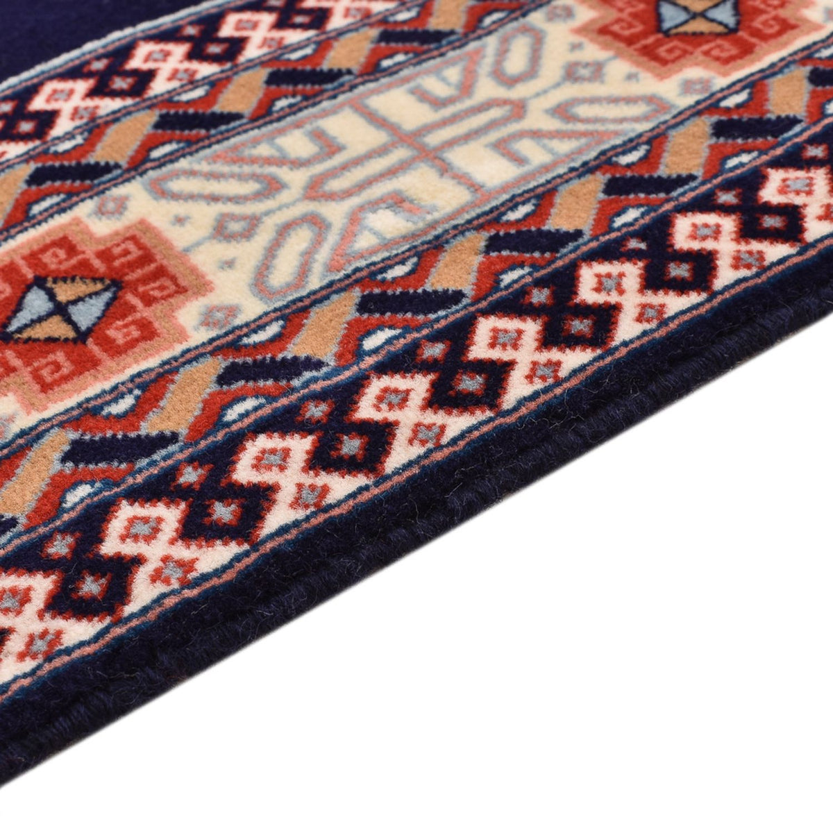 Täbriz - 60 Raj Teppich 72x186cm - Perserteppich - dunkelblau