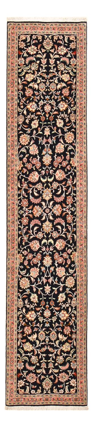Täbriz - 60 Raj Teppich 66x300cm - Perserteppich - dunkelblau
