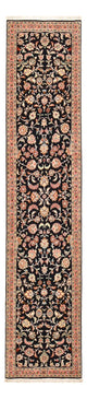 Täbriz - 60 Raj Teppich 66x300cm - Perserteppich - dunkelblau