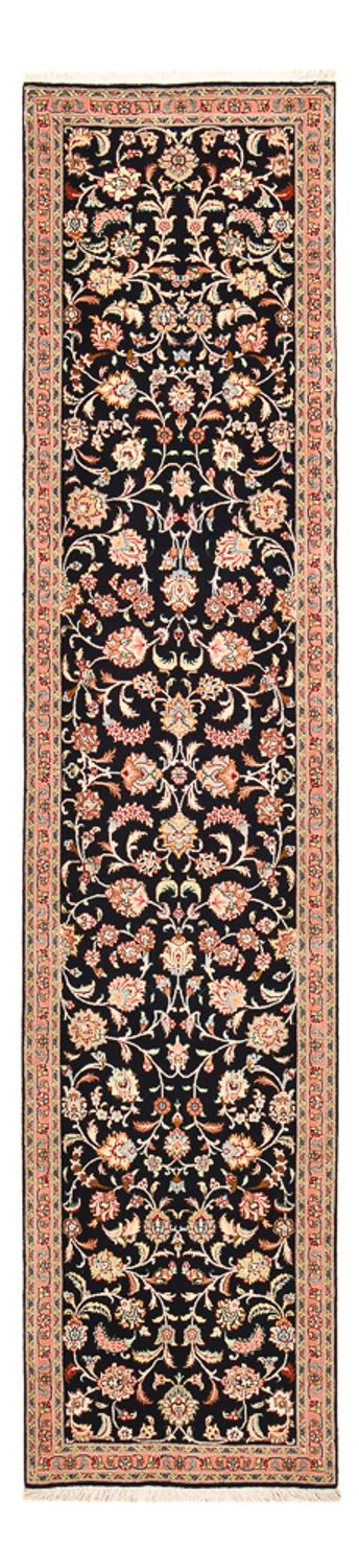 Täbriz - 60 Raj Teppich 67x300cm - Perserteppich - dunkelblau