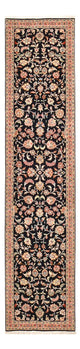 Täbriz - 60 Raj Teppich 67x300cm - Perserteppich - dunkelblau