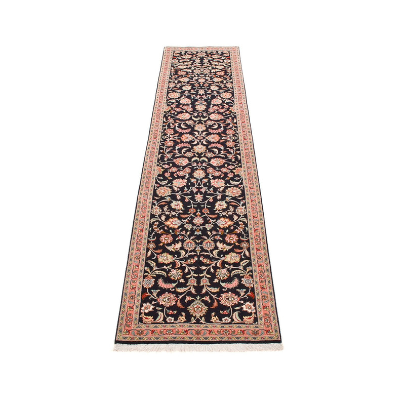 Täbriz - 60 Raj Teppich 67x300cm - Perserteppich - dunkelblau