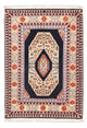 Täbriz - 50 Raj Teppich 74x105cm - Perserteppich - mehrfarbig