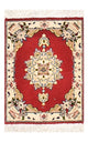 Täbriz - 60 Raj Teppich 30x40cm - Perserteppich - rot