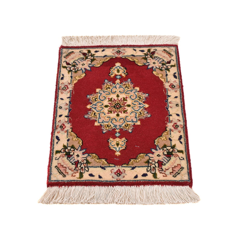 Täbriz - 60 Raj Teppich 30x40cm - Perserteppich - rot