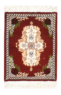 Täbriz - 60 Raj Teppich 30x40cm - Perserteppich - dunkelrot – product image