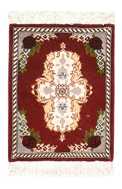 Täbriz - 60 Raj Teppich 30x40cm - Perserteppich - dunkelrot