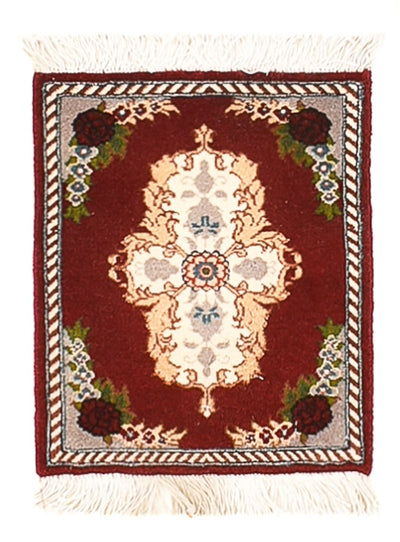 Täbriz - 60 Raj Teppich 30x40cm - Perserteppich - dunkelrot