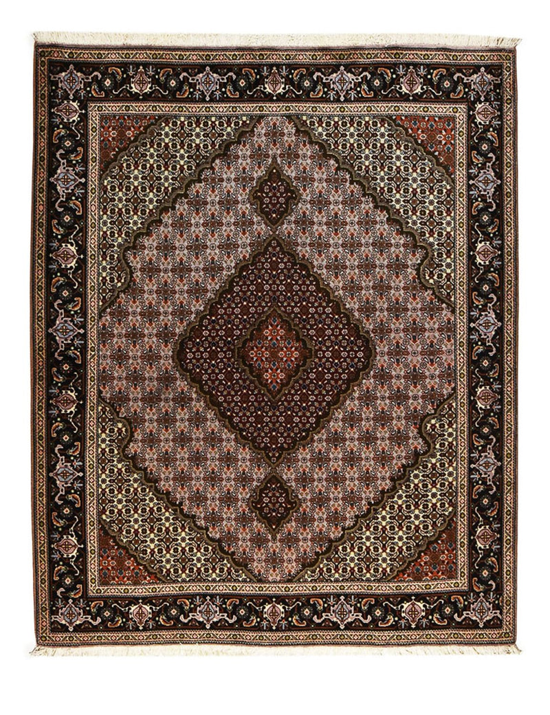 Täbriz - 40 Raj Teppich 156x197cm - Perserteppich - hellrot