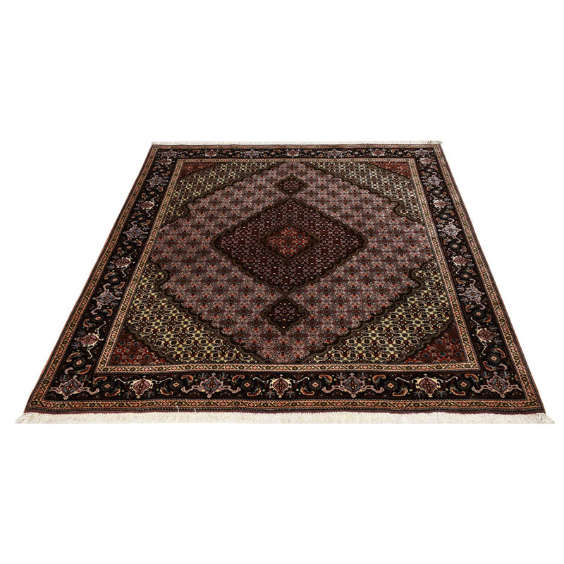 Täbriz - 40 Raj Teppich 156x197cm - Perserteppich - hellrot