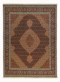 Täbriz - 40 Raj Teppich 152x202cm - Perserteppich - braun – product image