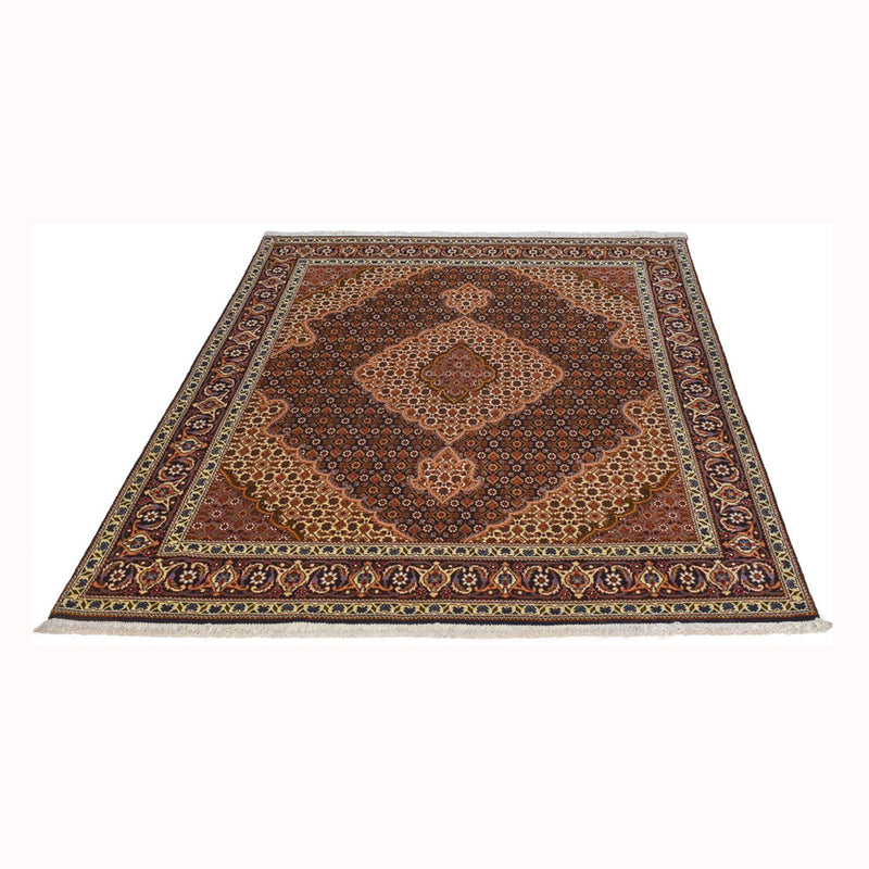Täbriz - 40 Raj Teppich 152x202cm - Perserteppich - braun