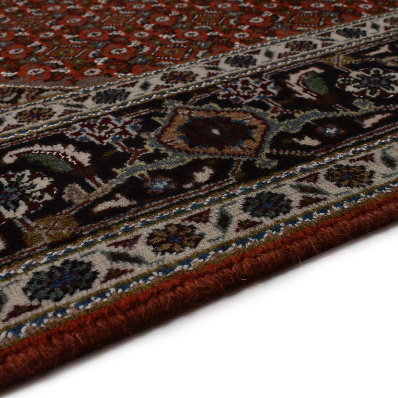 Täbriz - 40 Raj Teppich 153x205cm - Perserteppich - rot