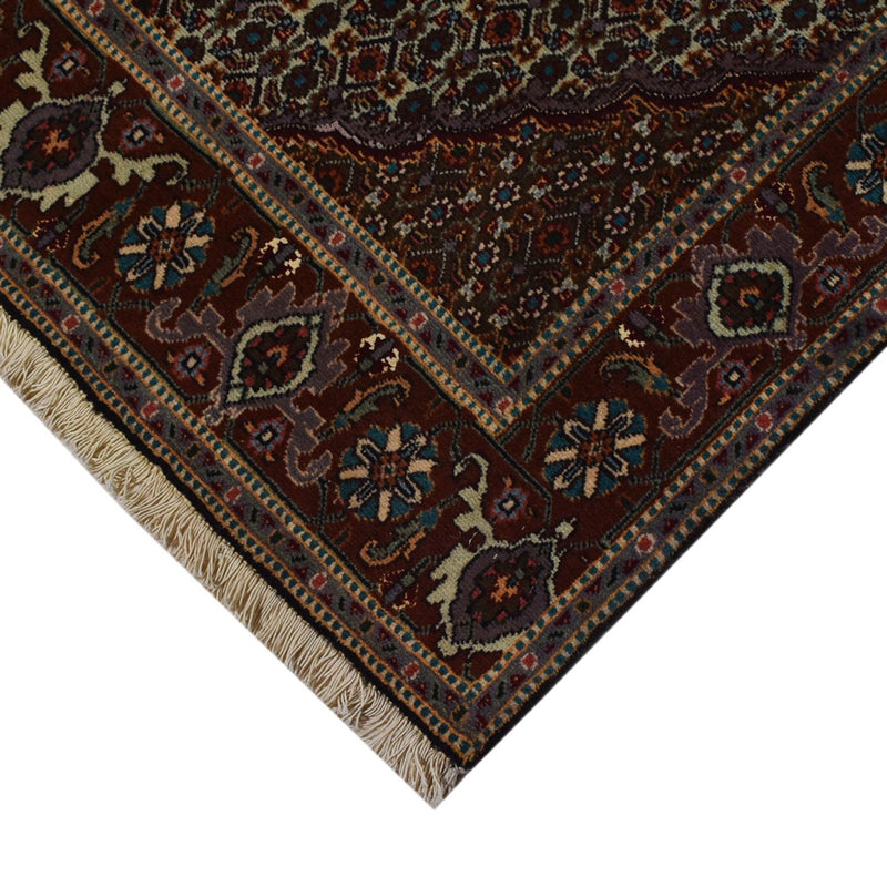 Täbriz - 40 Raj Teppich 150x204cm - Perserteppich - anthrazit