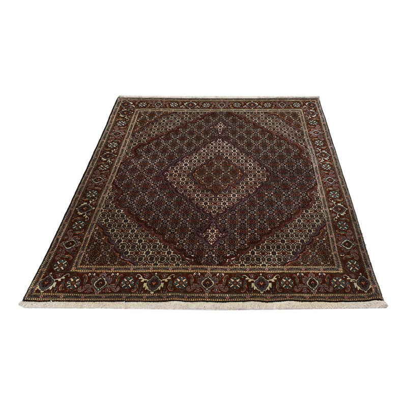 Täbriz - 40 Raj Teppich 150x204cm - Perserteppich - anthrazit
