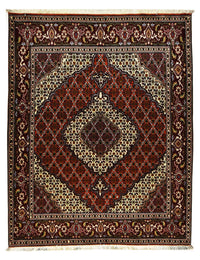Täbriz - 40 Raj Teppich 155x200cm - Perserteppich - dunkelrot – product image