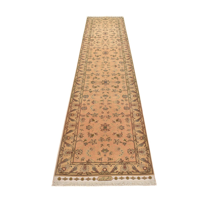 Täbriz - 50 Raj Teppich 78x378cm - Perserteppich - beige