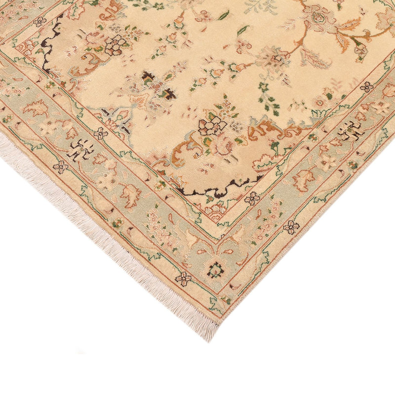Täbriz - 50 Raj Teppich 81x205cm - Perserteppich - beige