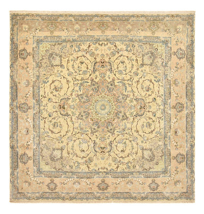 Täbriz - 50 Raj Teppich 251x267cm - Perserteppich - sand