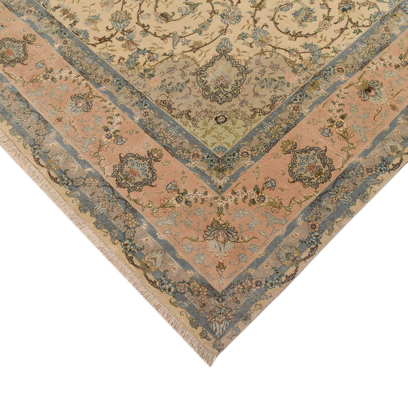Täbriz - 50 Raj Teppich 251x267cm - Perserteppich - sand