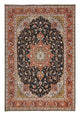 Täbriz - 40 Raj Teppich 203x305cm - Perserteppich - anthrazit