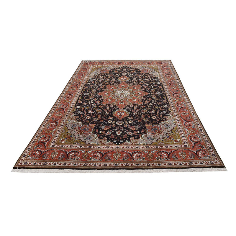 Täbriz - 40 Raj Teppich 203x305cm - Perserteppich - anthrazit