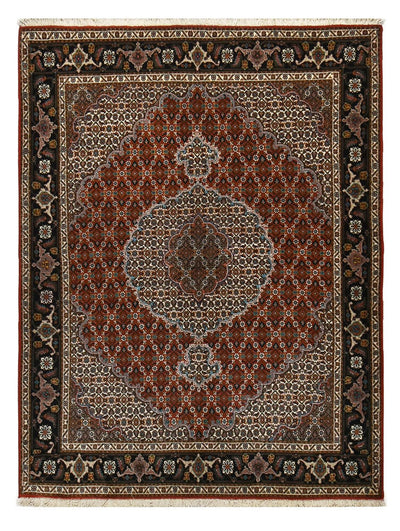 Täbriz - 40 Raj Teppich 151x198cm - Perserteppich - hellrot