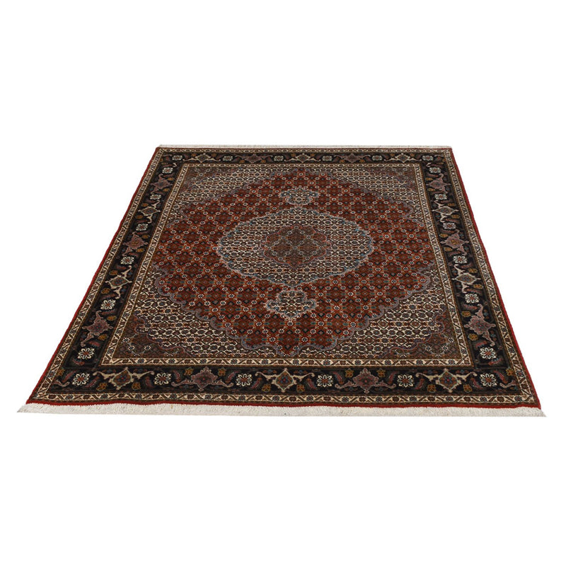 Täbriz - 40 Raj Teppich 151x198cm - Perserteppich - hellrot