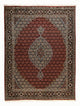 Täbriz - 40 Raj Teppich 154x202cm - Perserteppich - dunkelrot